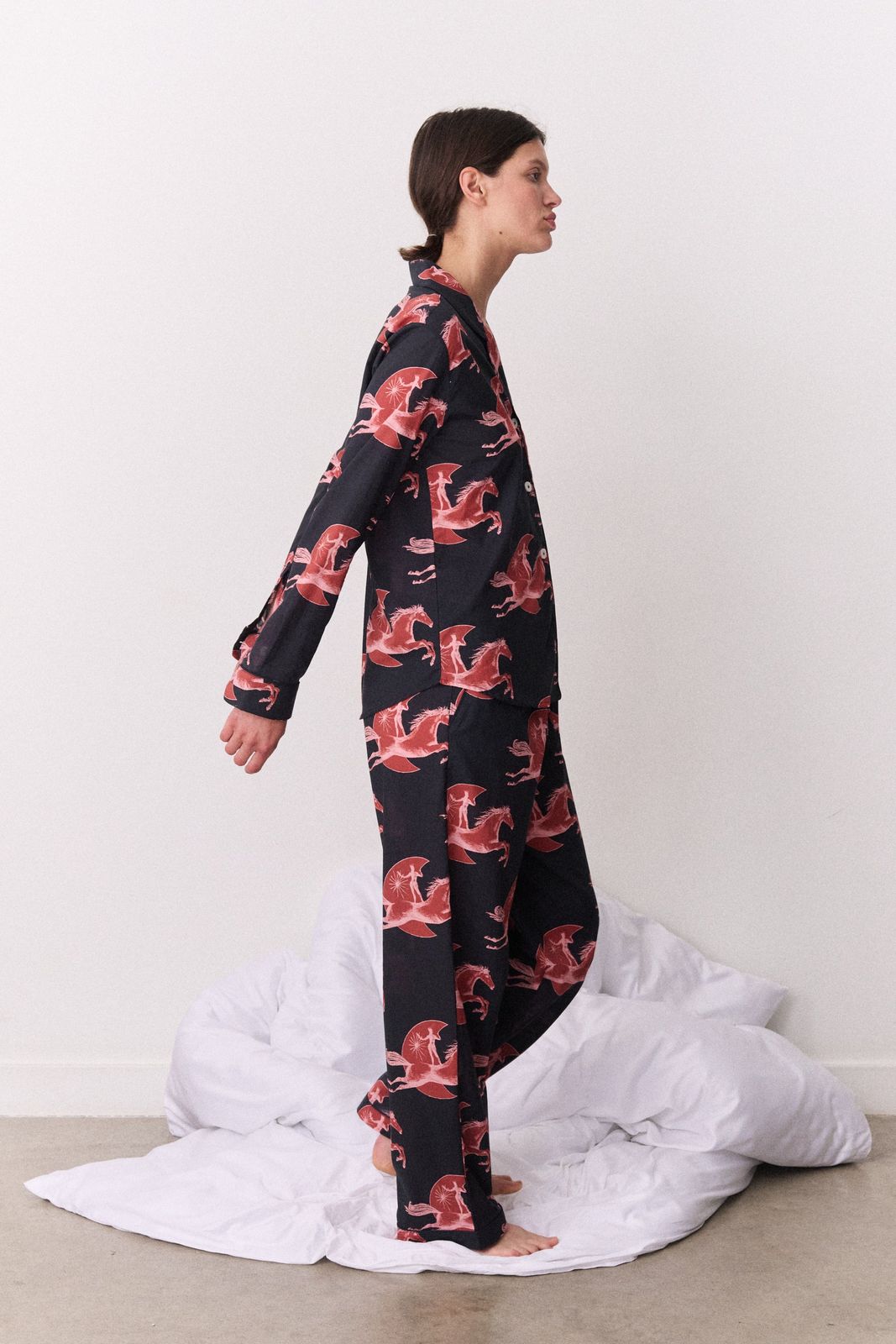 Long Set Moon Leap Navy/Pink