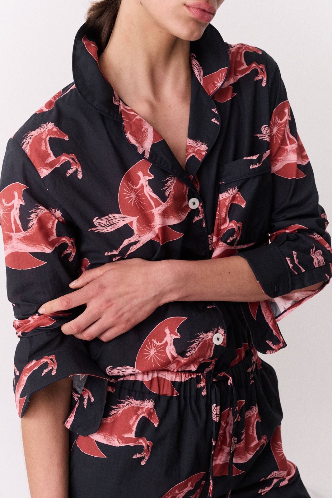 Long Set Moon Leap Navy/Pink