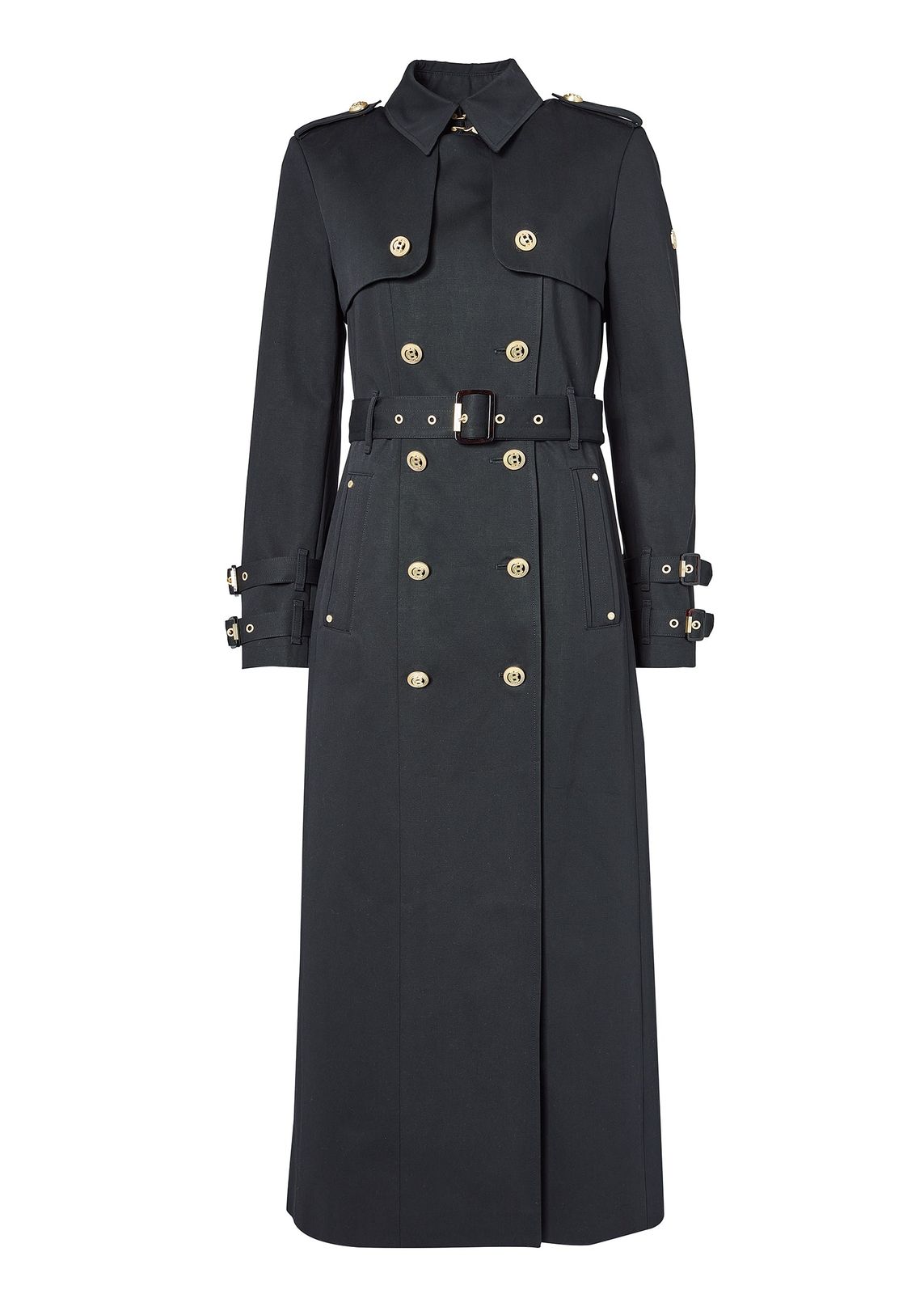 Gatcombe Full Length Trench Coat (black)