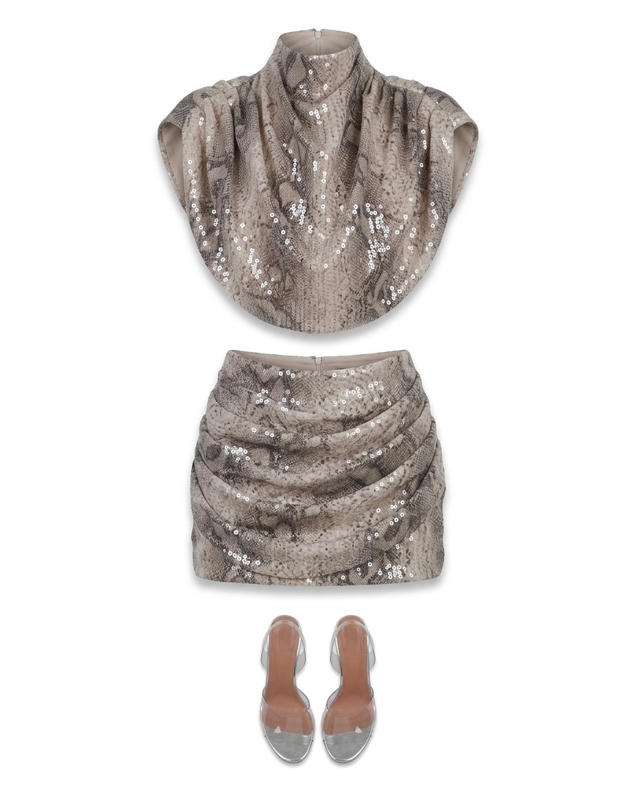 Hera Mini Skirt In Slither