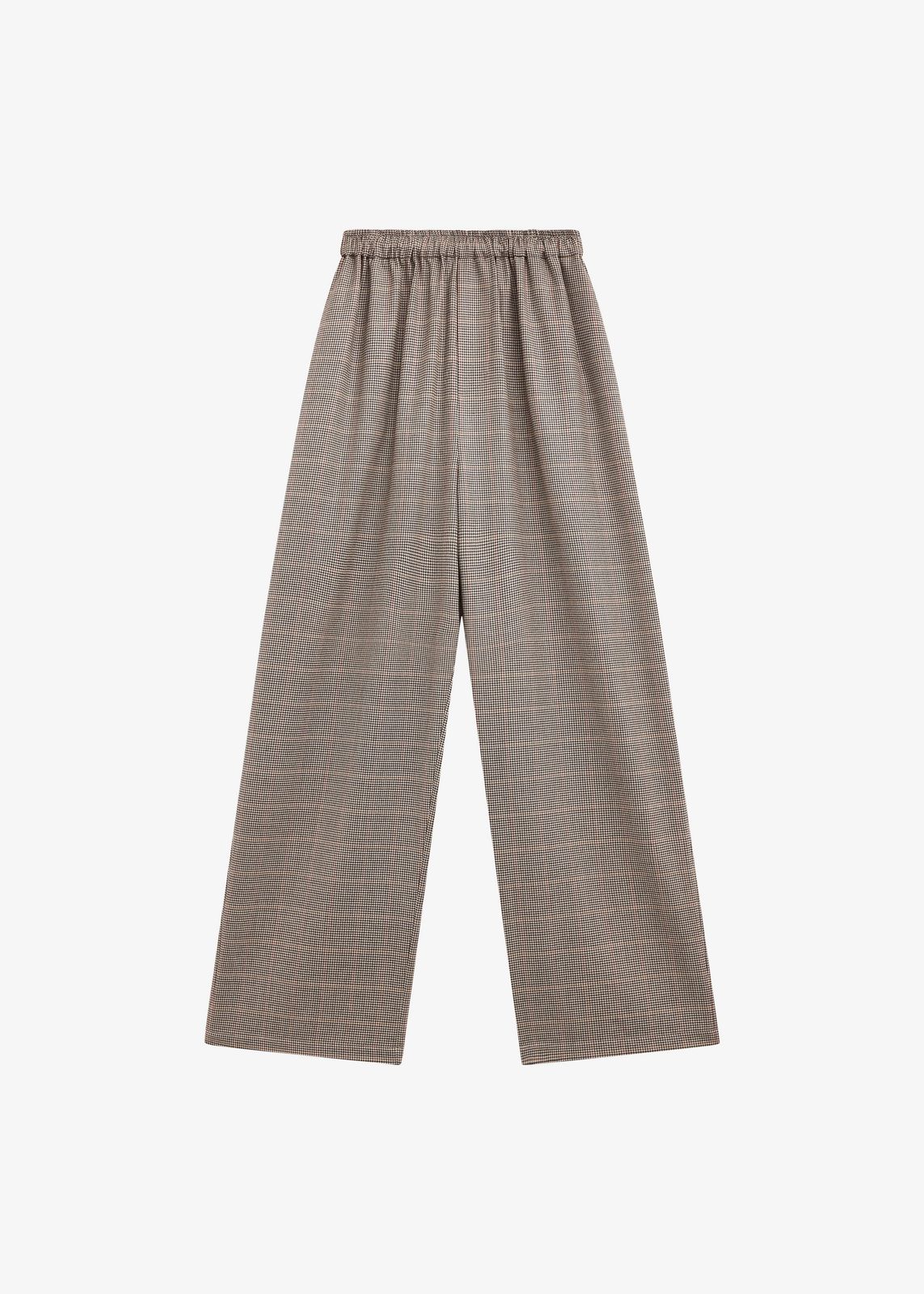 Baxter Houndstooth Track Pants - Beige