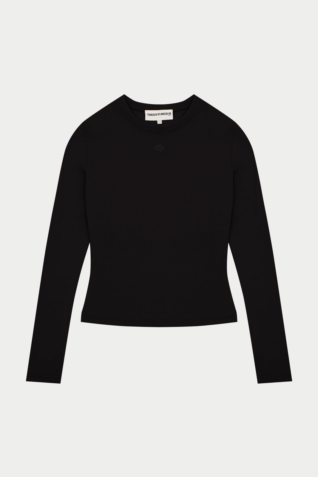 SCULPTING STRETCH LONG SLEEVE TOP - BLACK