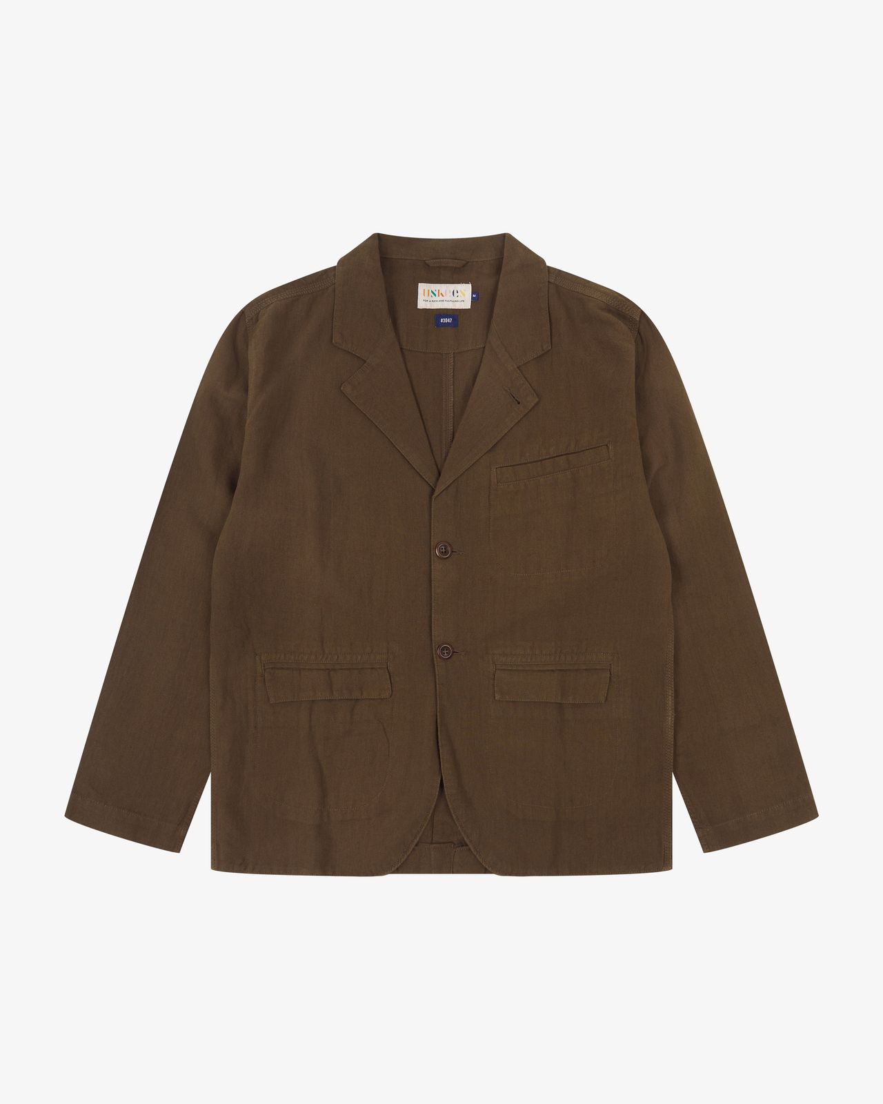 3047 Linen blend Docklands blazer - loam
