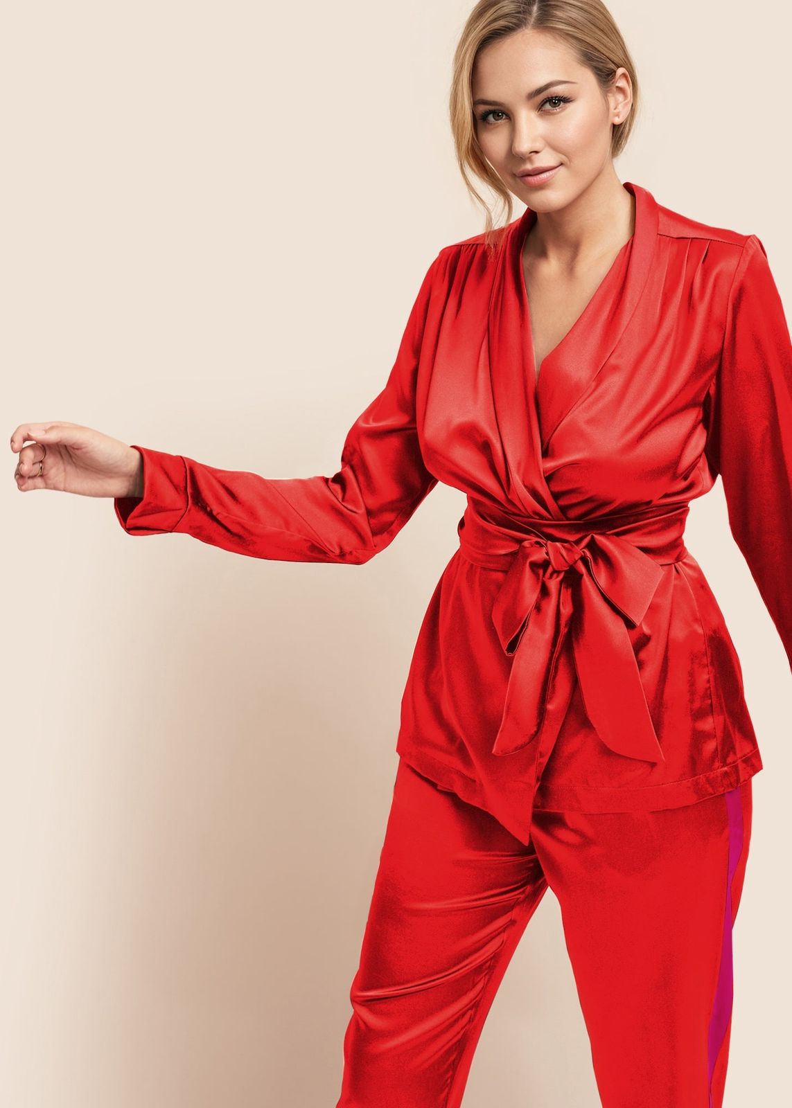 Roxy Estella Scarlett Silk Suit