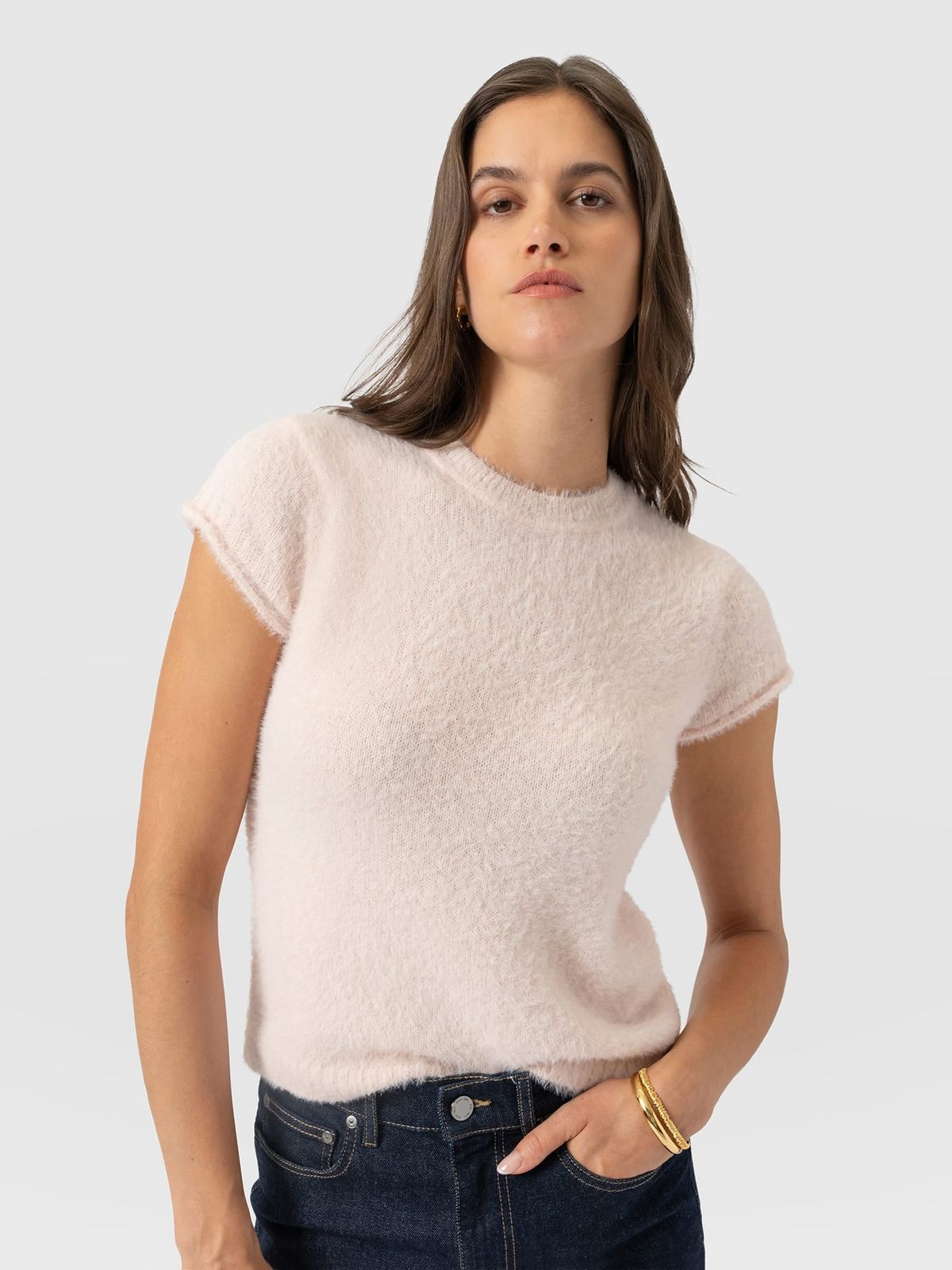 Rosalie Baby Tee - Pale Pink