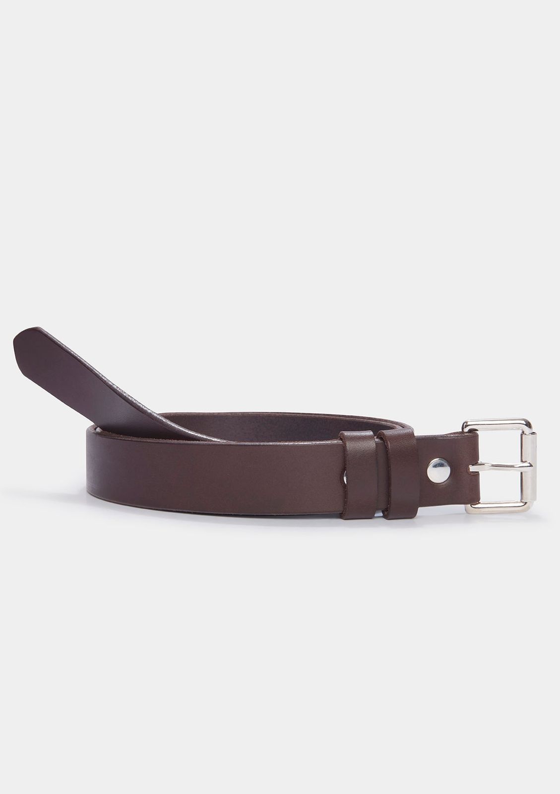 Sirplus x Tanner Bates Brown Slim Leather Belt