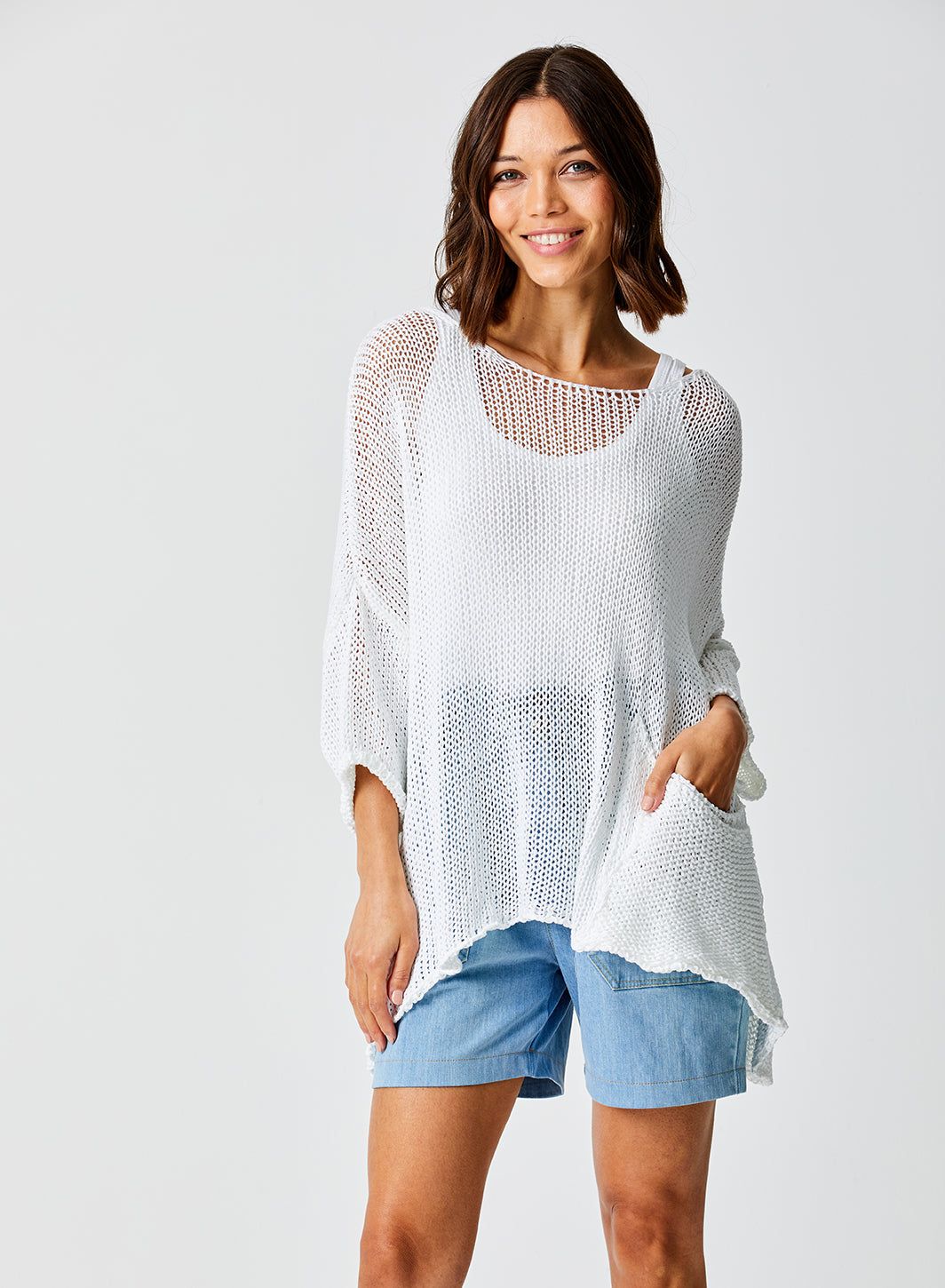 Javier Cotton Knit With Front Pocket Detail