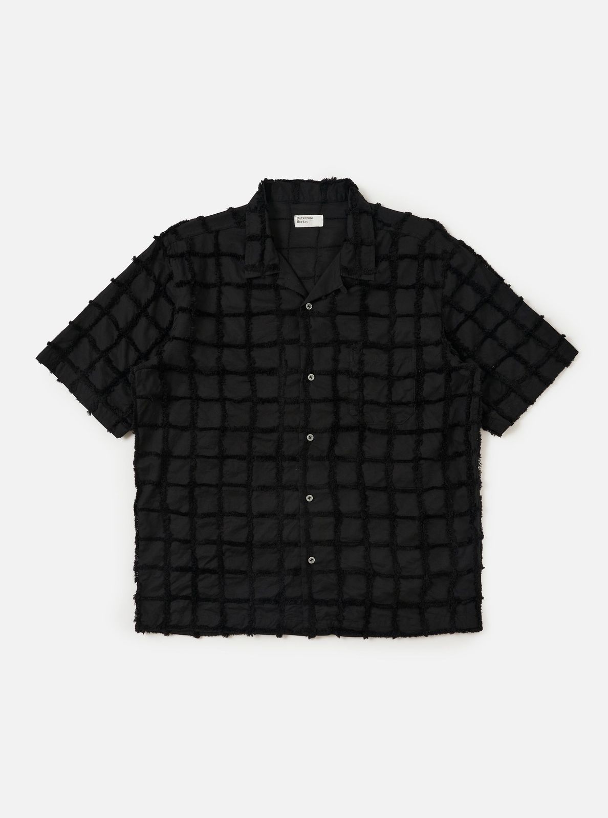 Black 3D Check Road Shirt