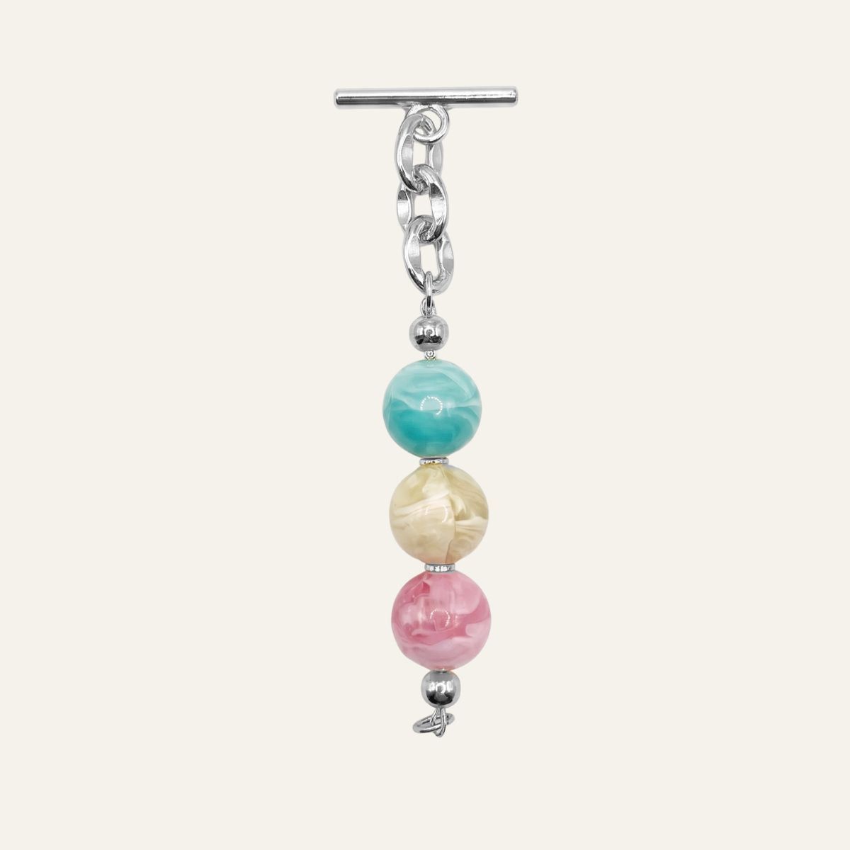 Aurora Tassel | Coastal Mix with Silver hardware