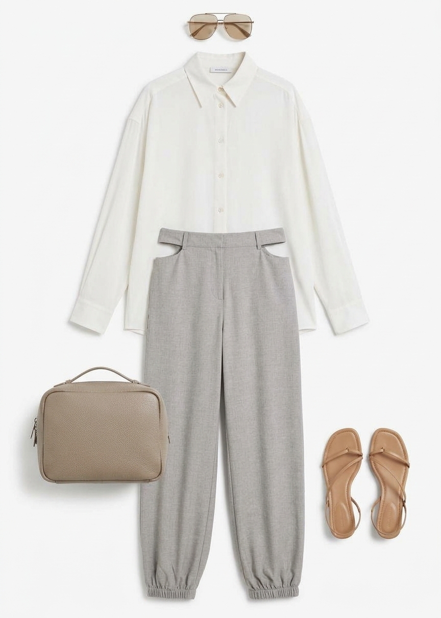 Bina Padded Shirt - Ivory