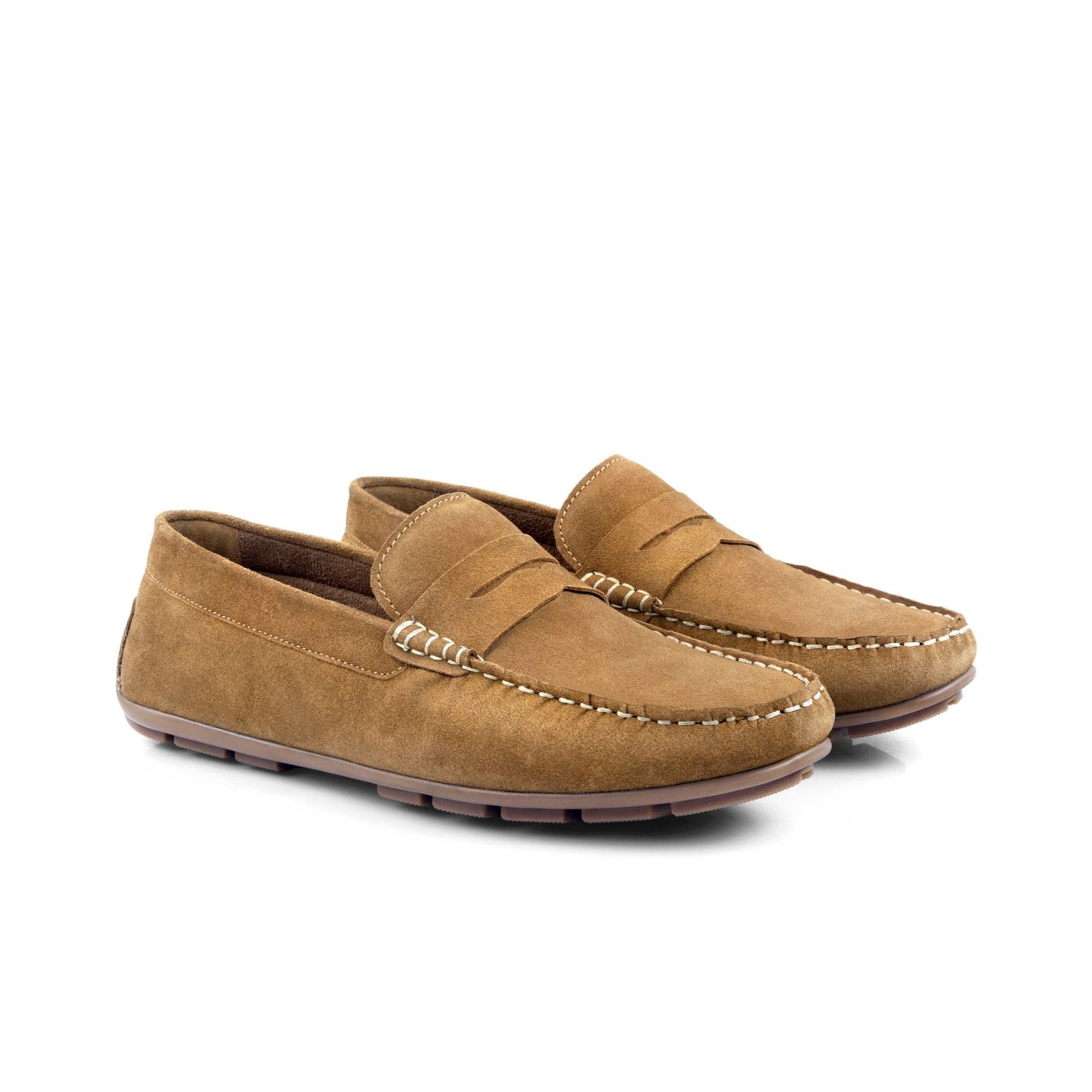 Bari Tan driving loafer
