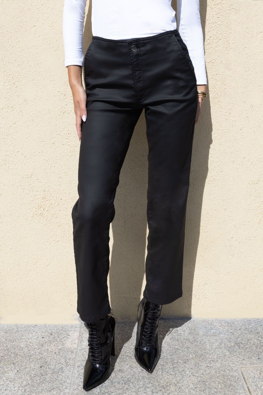 Rome Mock Leather Trouser - 29" Leg