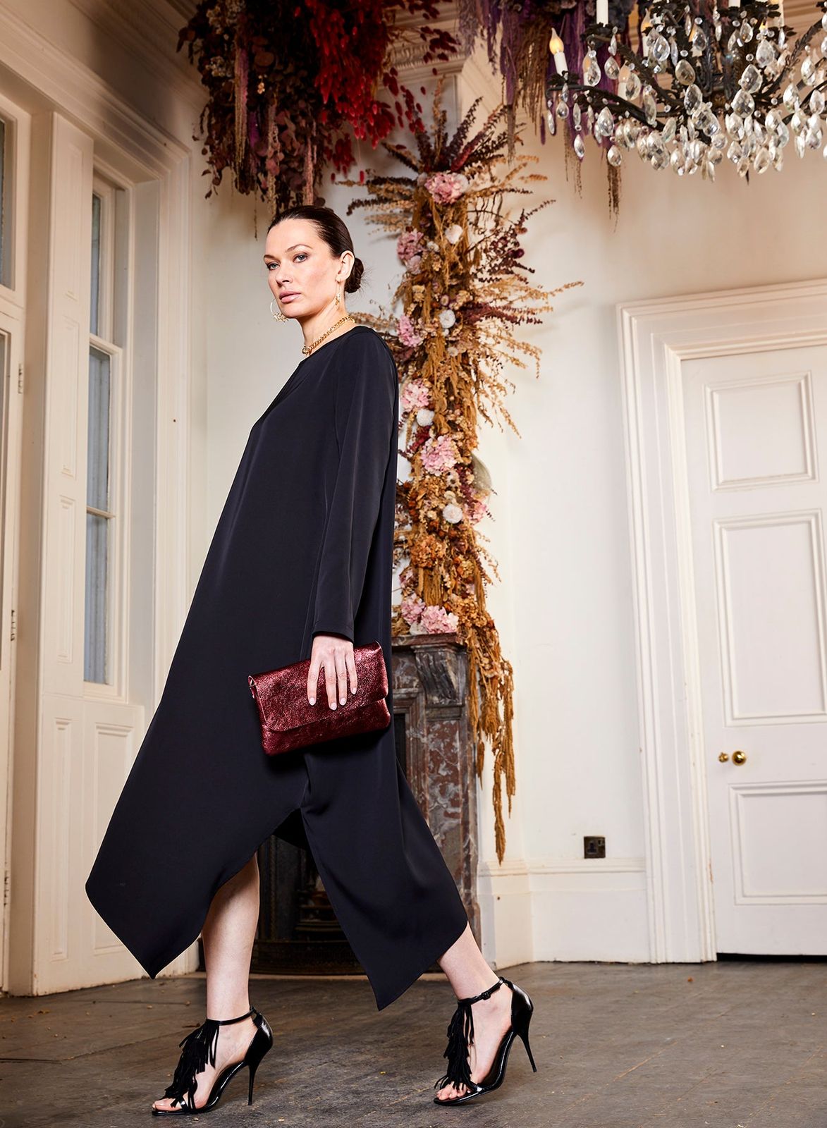 Yolo Drape Asymetric Dress