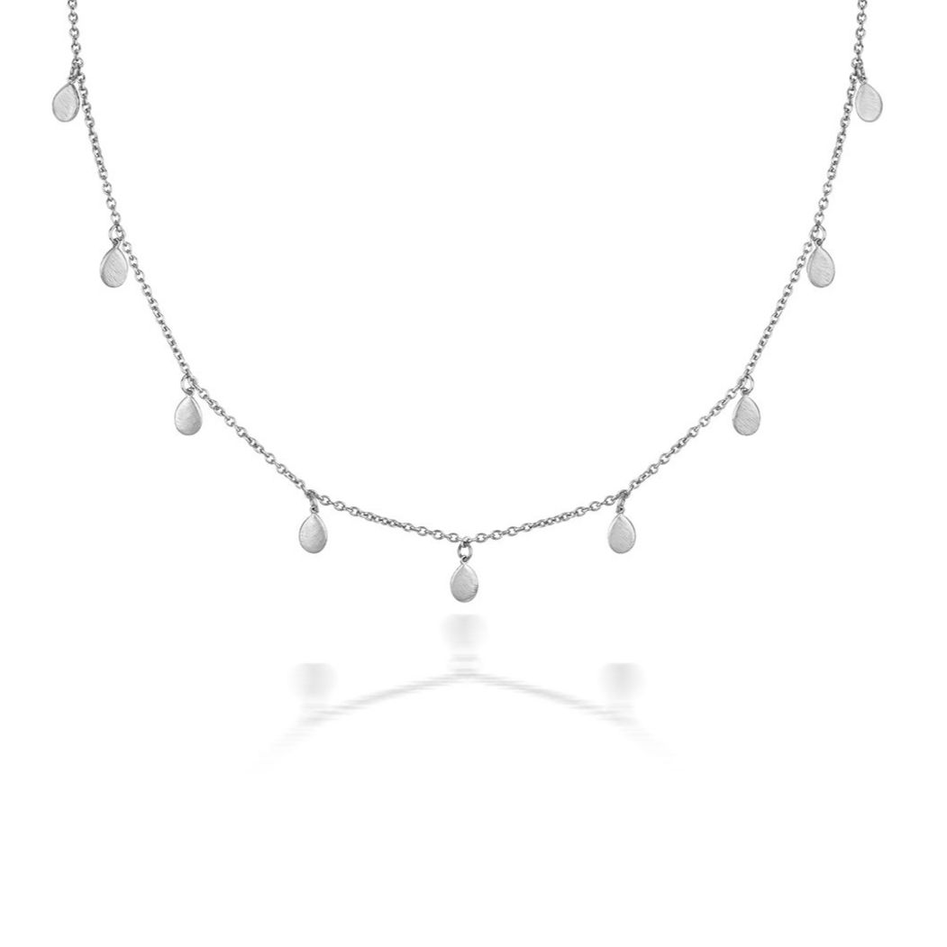 Pip Collection | Sustainably Sourced Apple Nine Pip Necklace | Silver