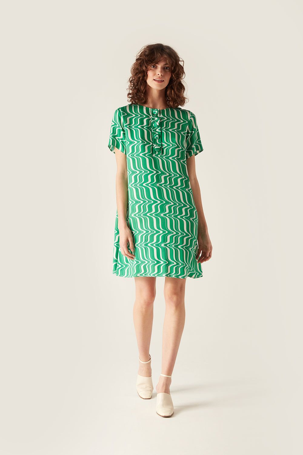 Jane Wave |  100% FSC Viscose Dress | Green