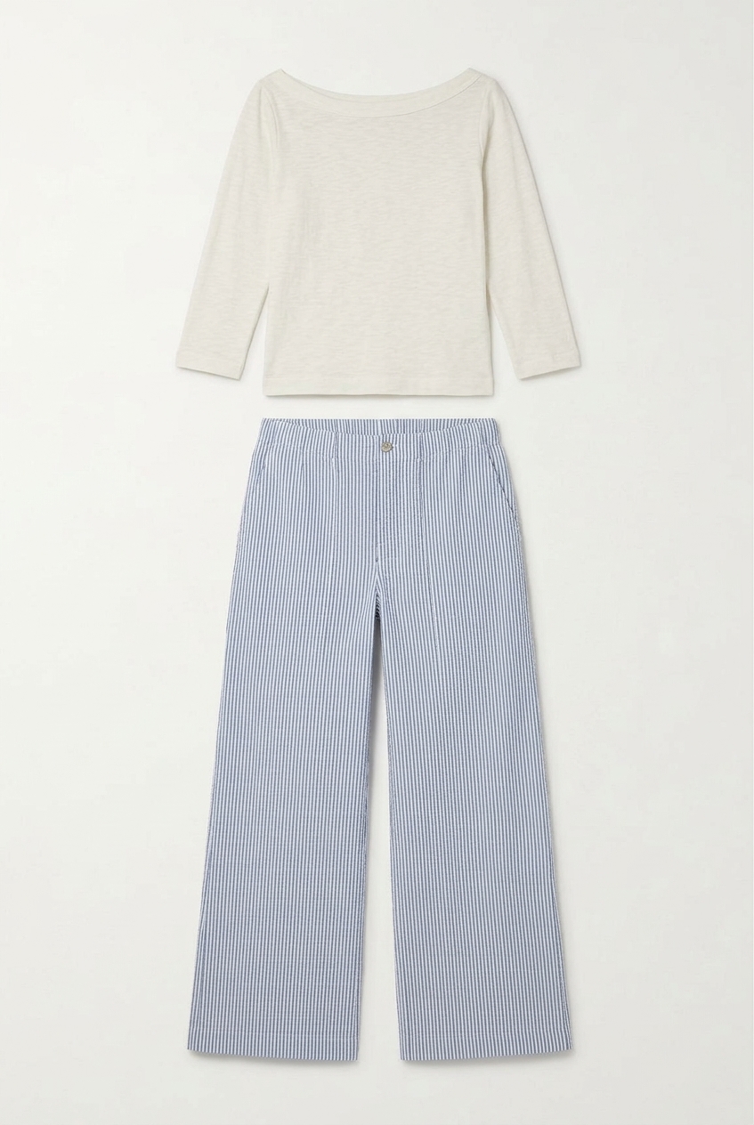 Seersucker Snap Pants