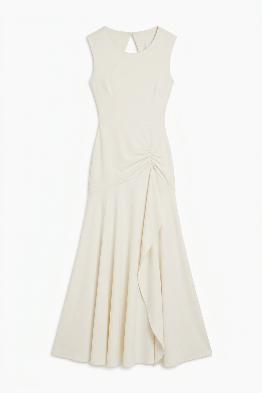 Angelina Boat Neck Maxi Dress
