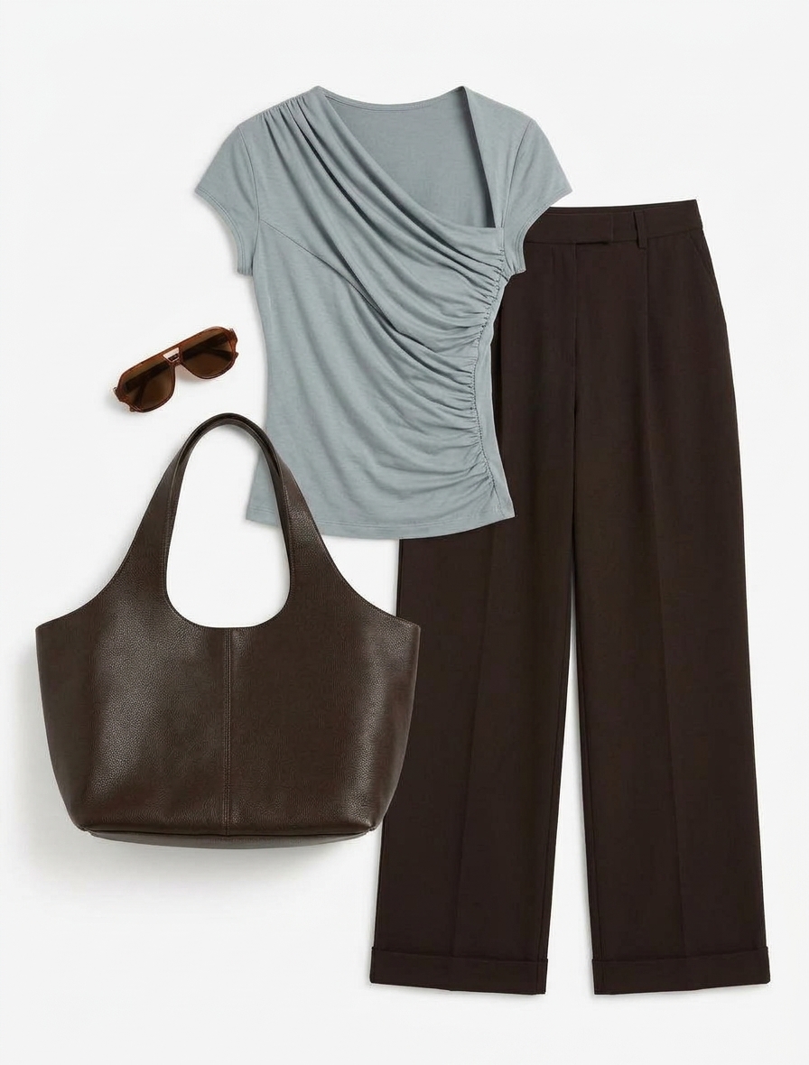 Scarab Micromodal Cut Out Top In Powder Blue