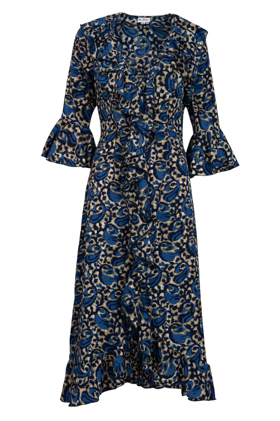 Felicity Midi Dress Navy Swirl