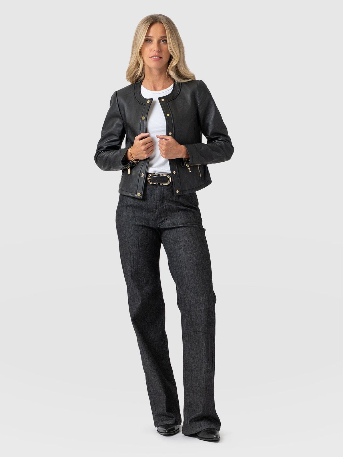 Wide Leg Jean - Black Wash