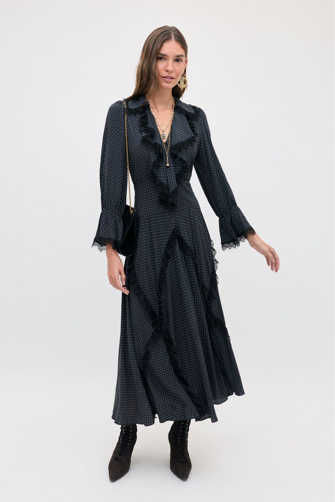 Aerin - Micro Polka Dot Black