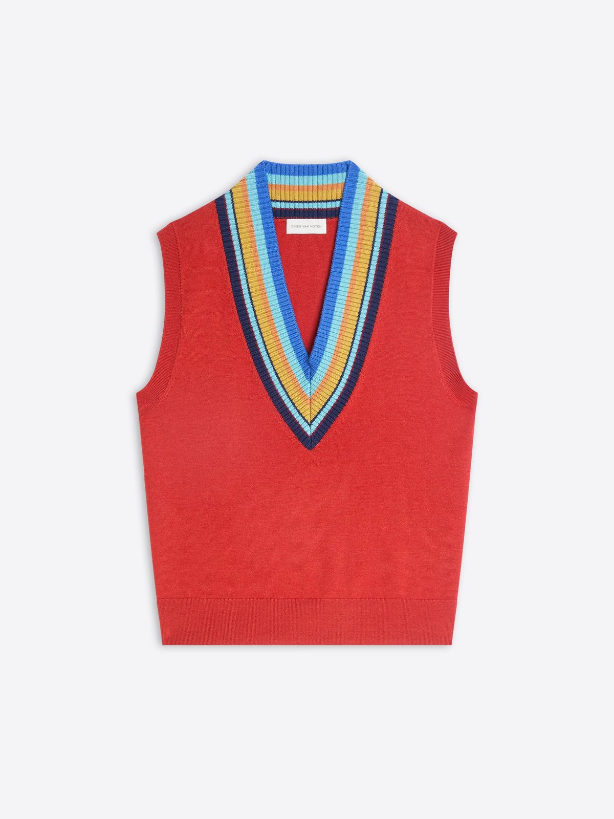 V-neck wool top