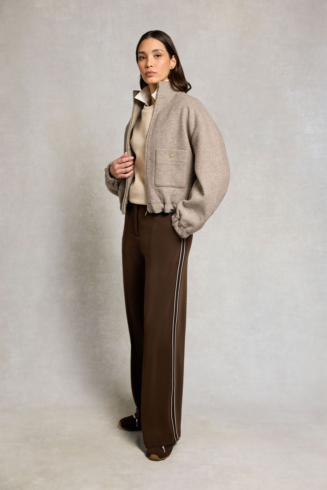 Broughton Wide Leg Pant (Chocolate)