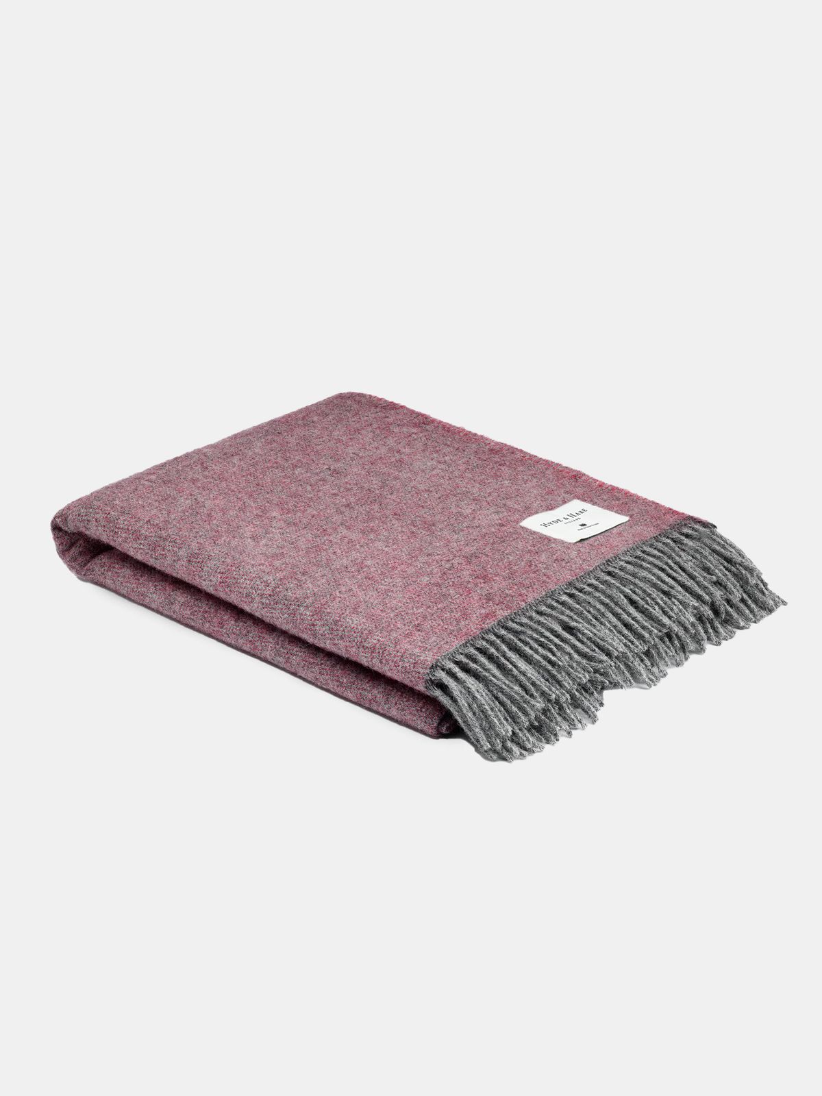 The Fortrose Wool Throw - Cosy Rose