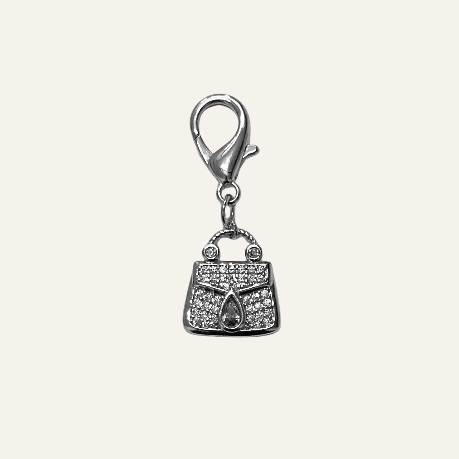 Handbag Charm | Handbag with Silver hardware