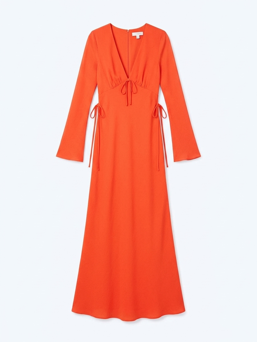 Marj Dress In Tangerine