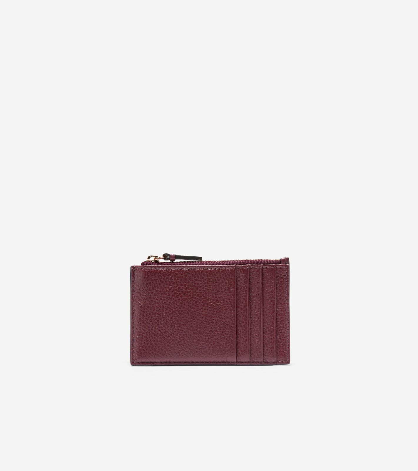 Leather Zip Card Case