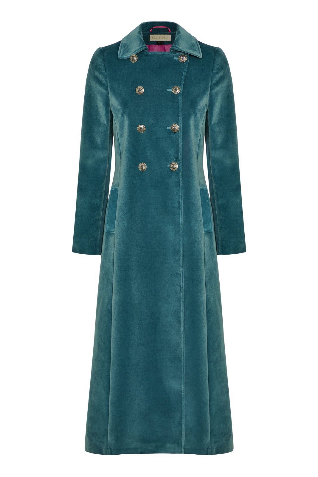 Electra Blue Velvet Coat - Teal Blue Limited Edition