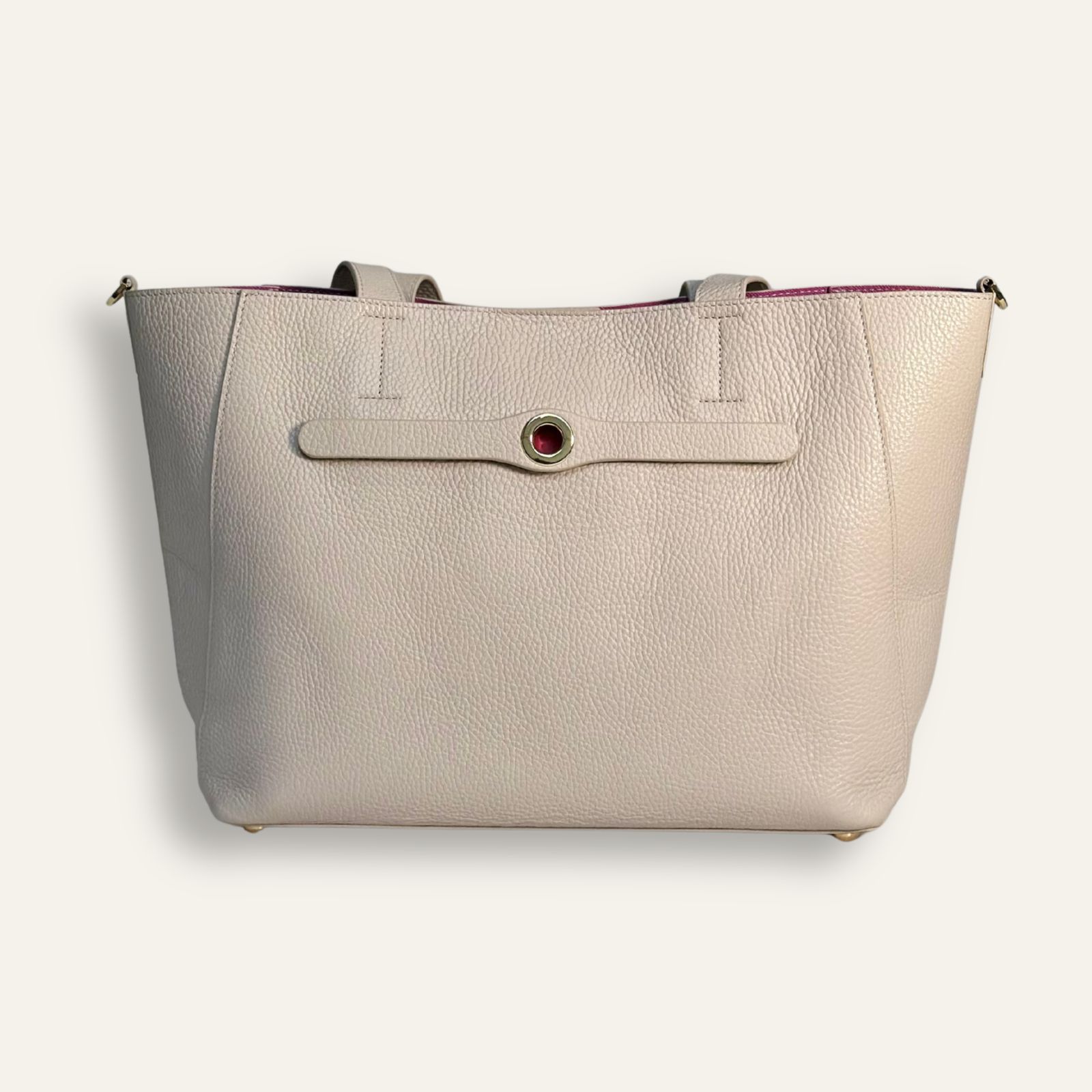 Preloved Sarah Tote | Porcelain with Gold hardware