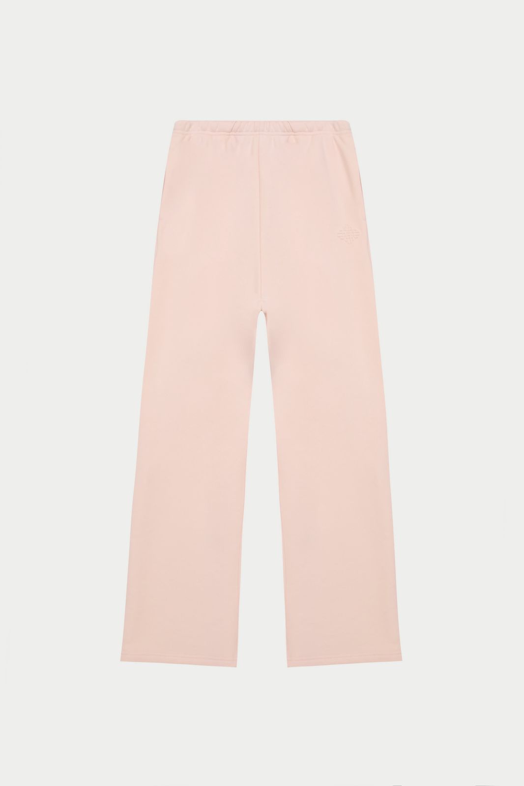 EMBOSSED STRAIGHT LEG JOGGERS - PINK