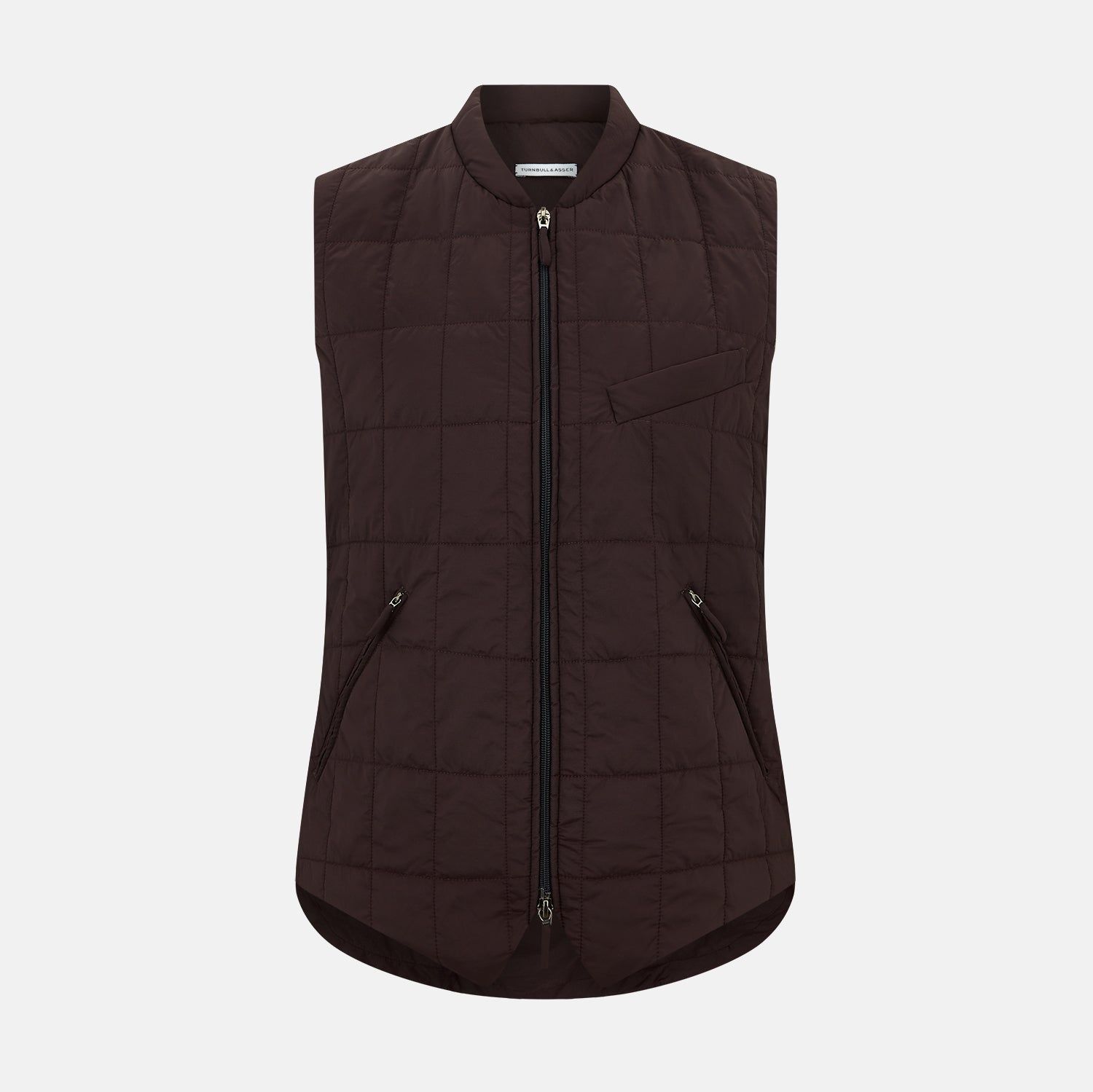 Burgundy Quilted Gilet
