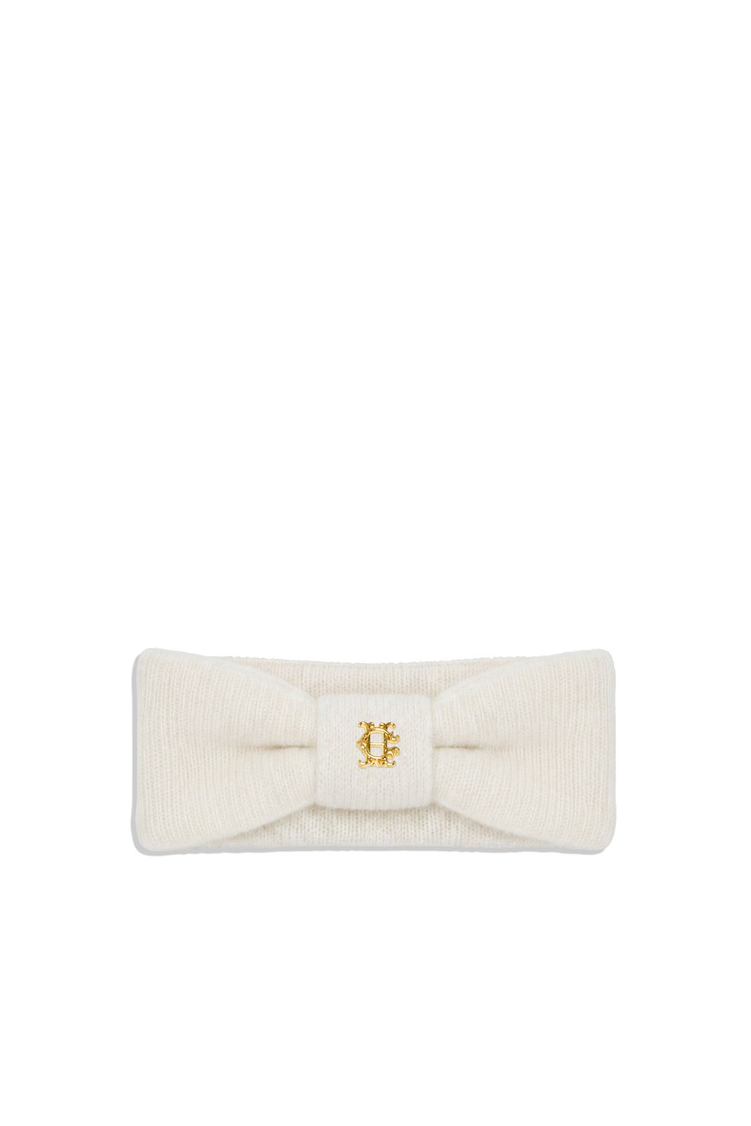 Knitted Bow Headband (Cream)
