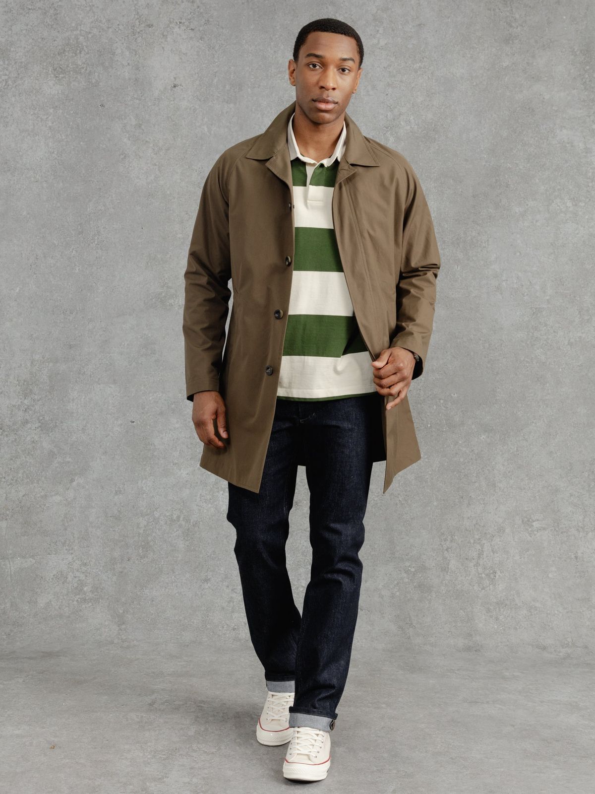 The VentileĀ® Raglan Raincoat - Leather