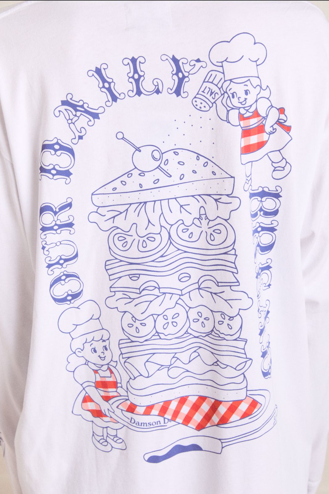 Damson Deli Ls Tee - White