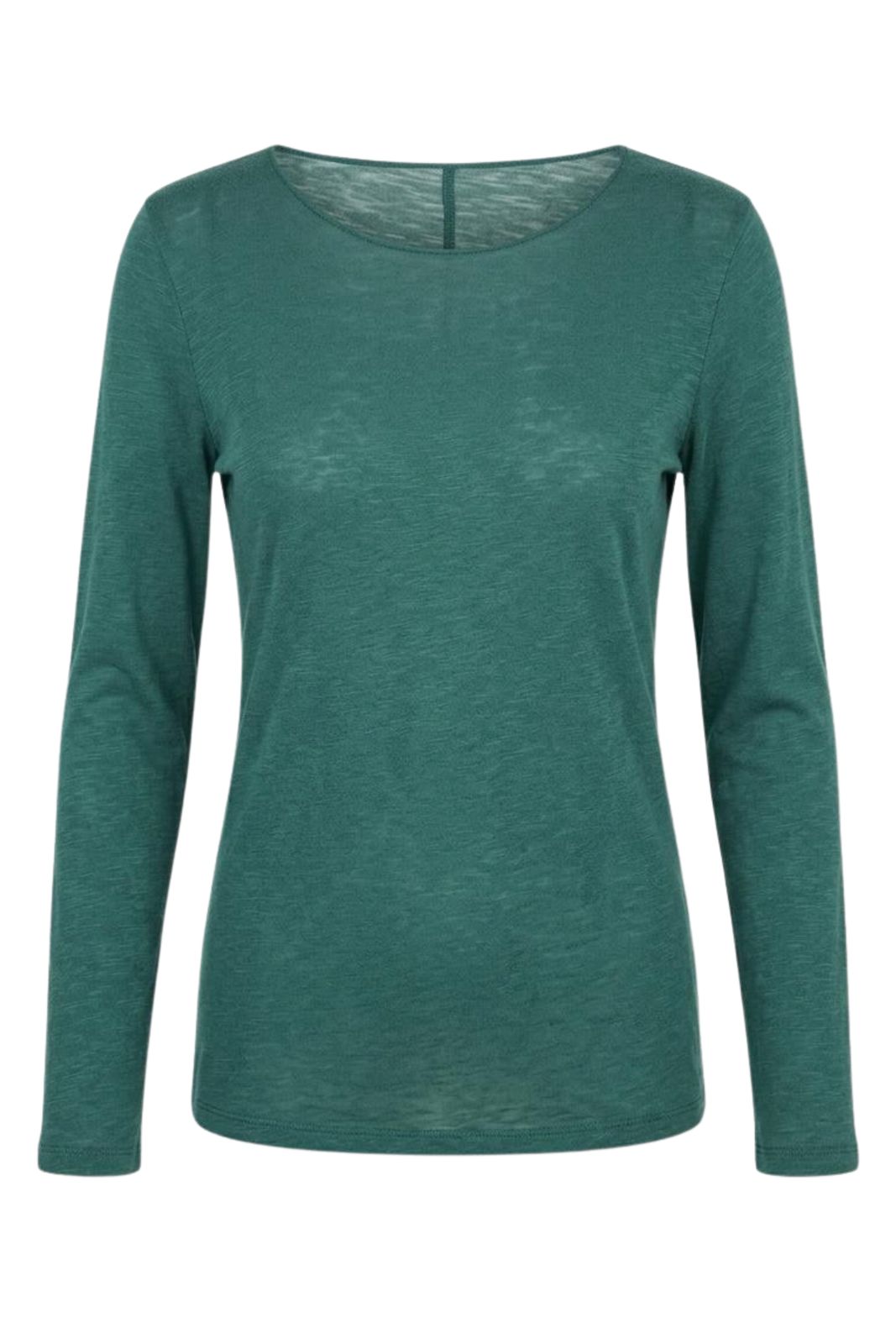 Slash-Neck Base Layer In Bottle Green
