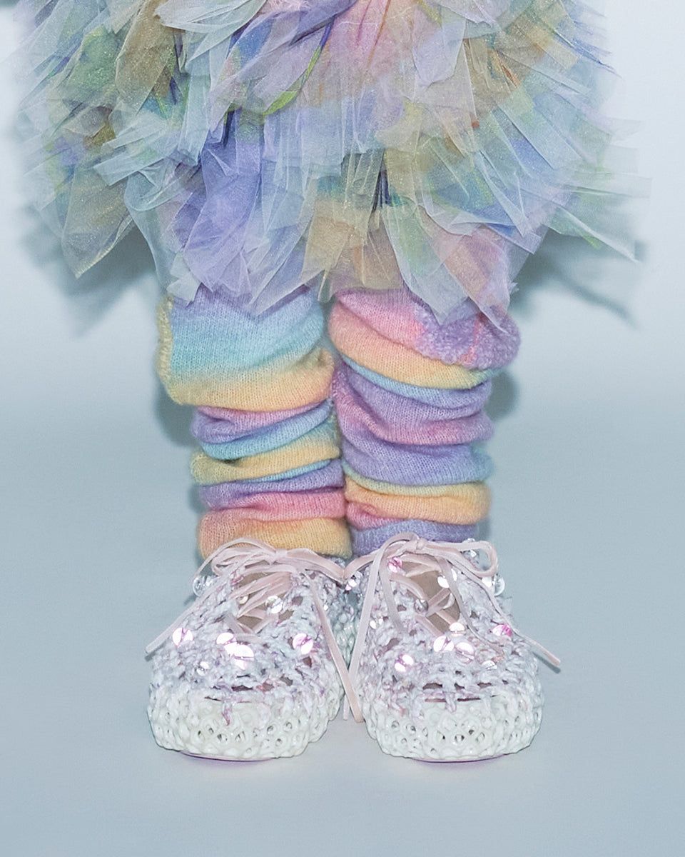 CROCHET BALLET BEADED SHOES