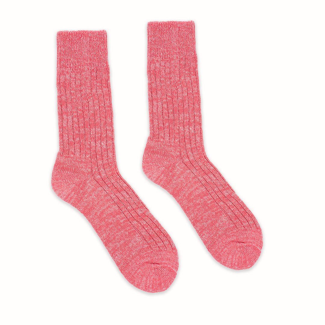 The Addy | 100% Recycled Material Socks | Coral