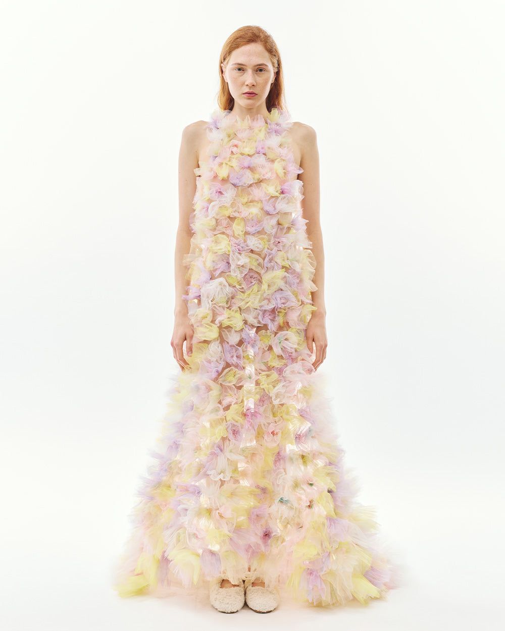 BUBBLE AIR-FLOWER MAXI DRESS