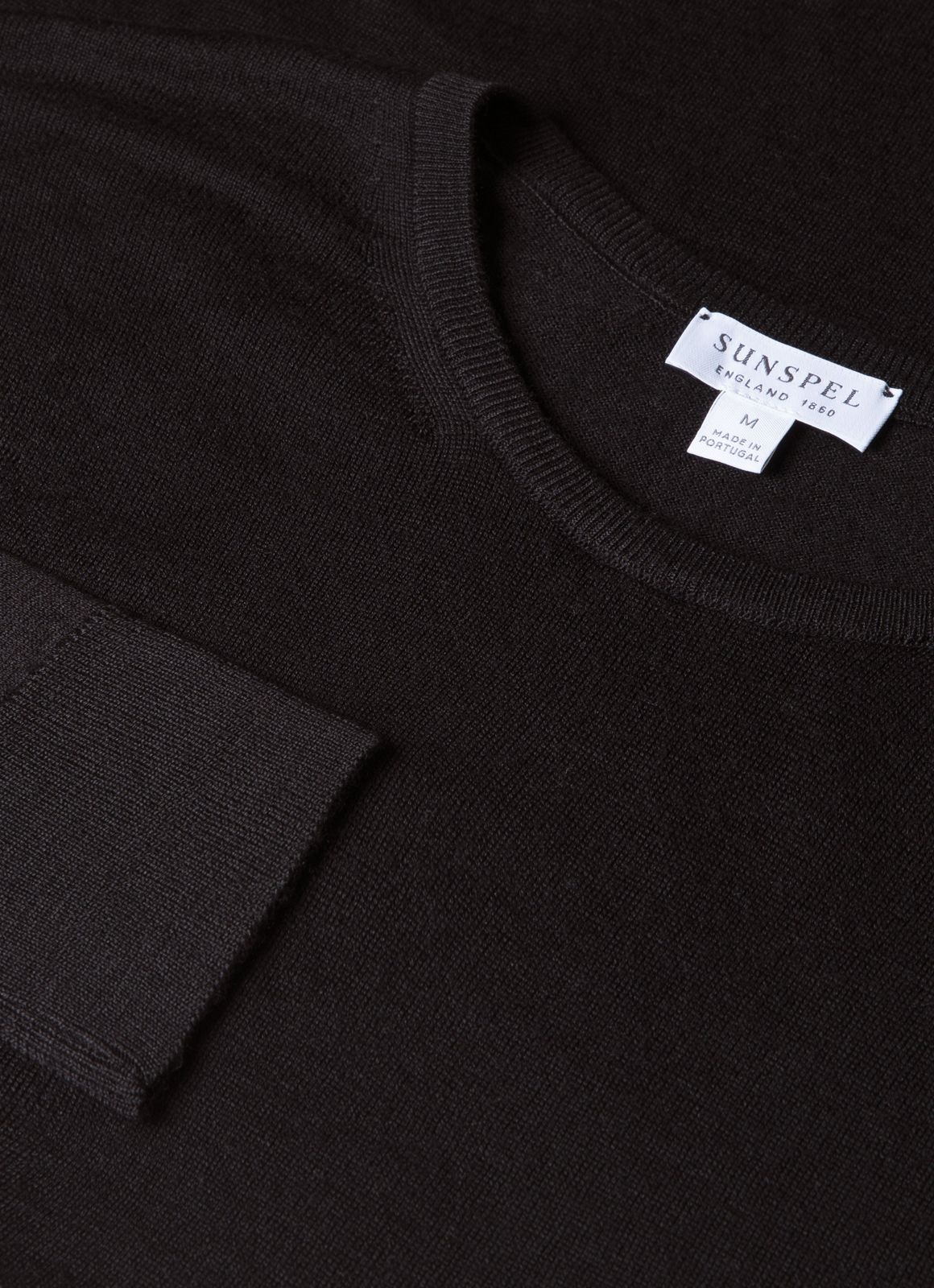 Men's Extra-fine Merino Jumper In Black