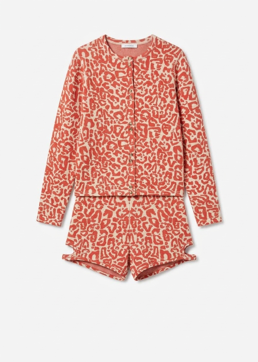 Posse Lexi Cardigan - Red Leopard