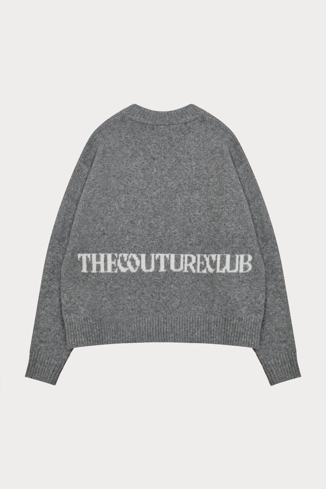 COPYRIGHT BRUSHED KNIT JUMPER - GREY MARL