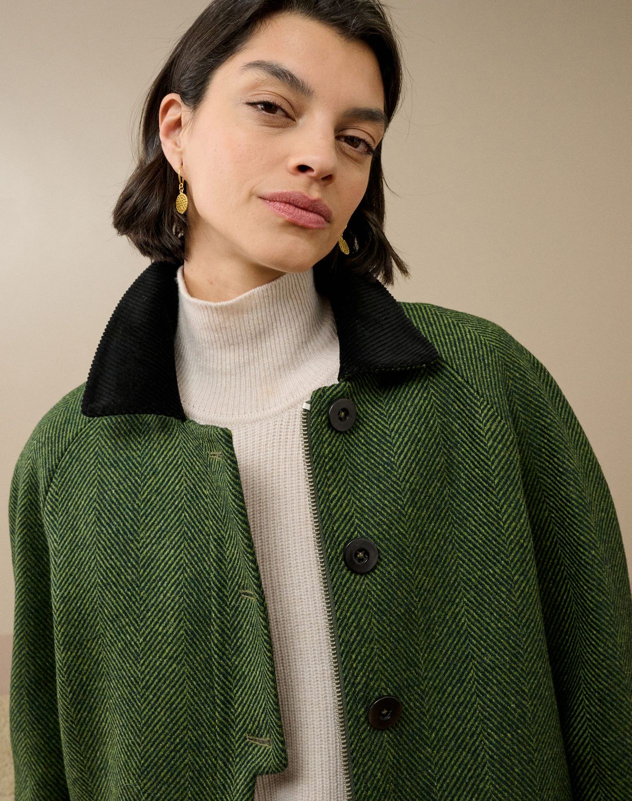 Herringbone Wool Jacket