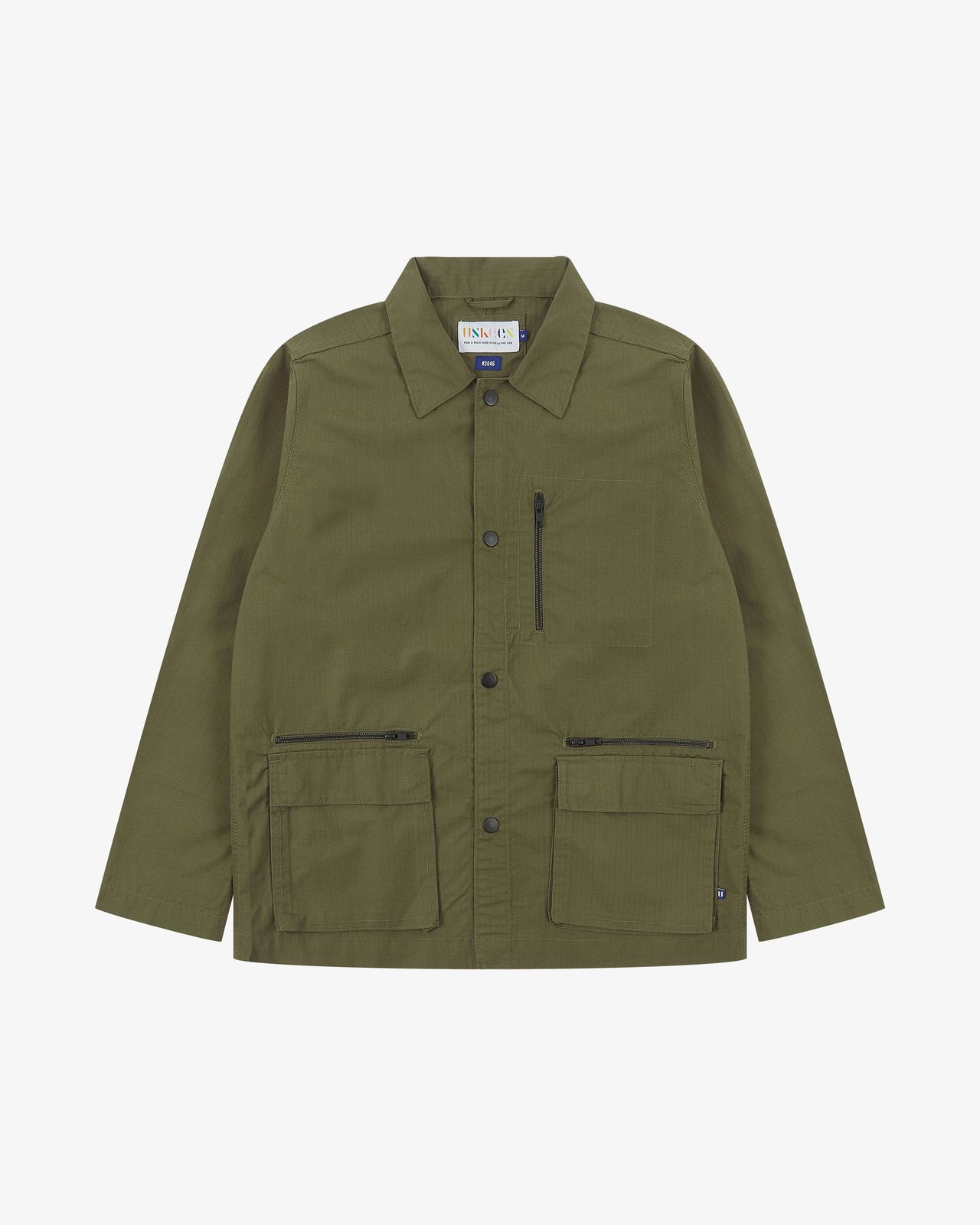3046 Ripstop utility jacket - previous dye batch - ivy green