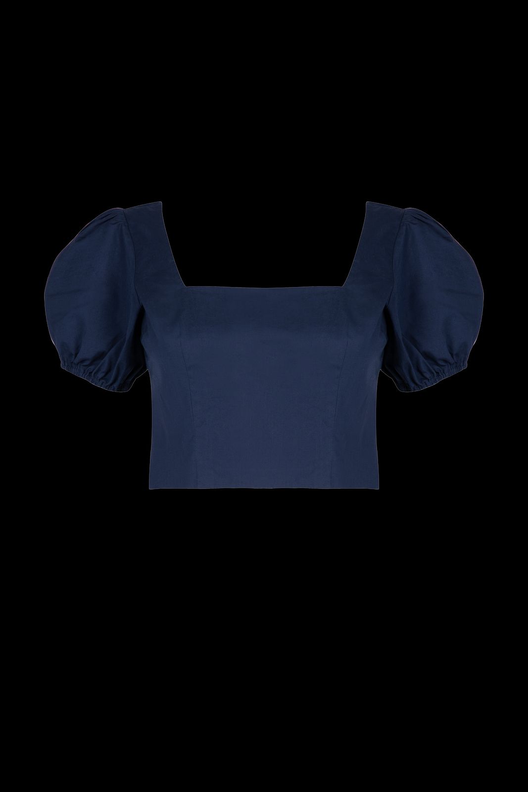 The Organic Cotton Crop Top in Navy