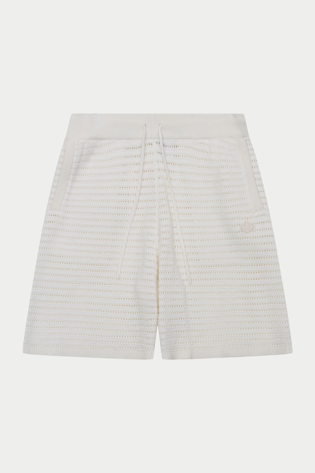 KNITTED SHORTS - WHITE