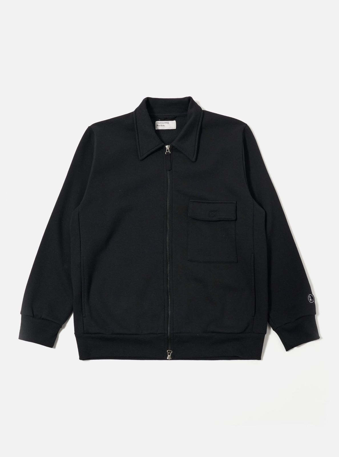 Black Recycled Cotton Blend Jersey Tyler Jacket